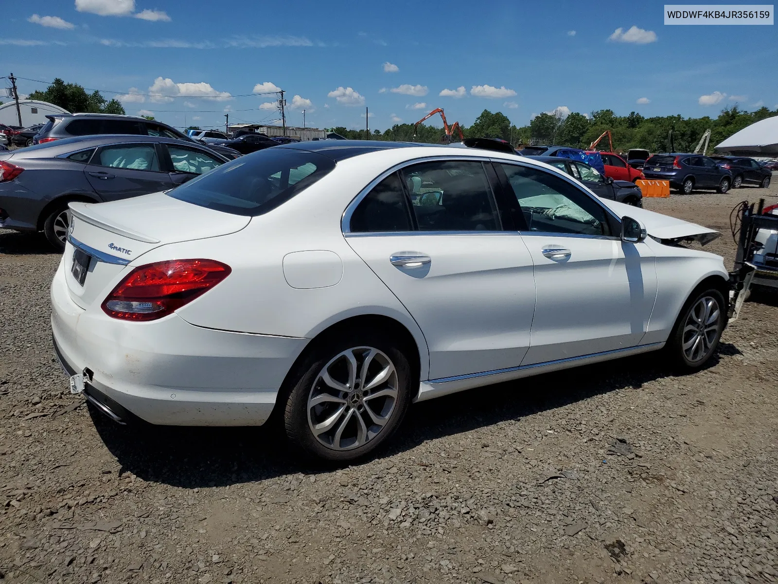 2018 Mercedes-Benz C 300 4Matic VIN: WDDWF4KB4JR356159 Lot: 61740844