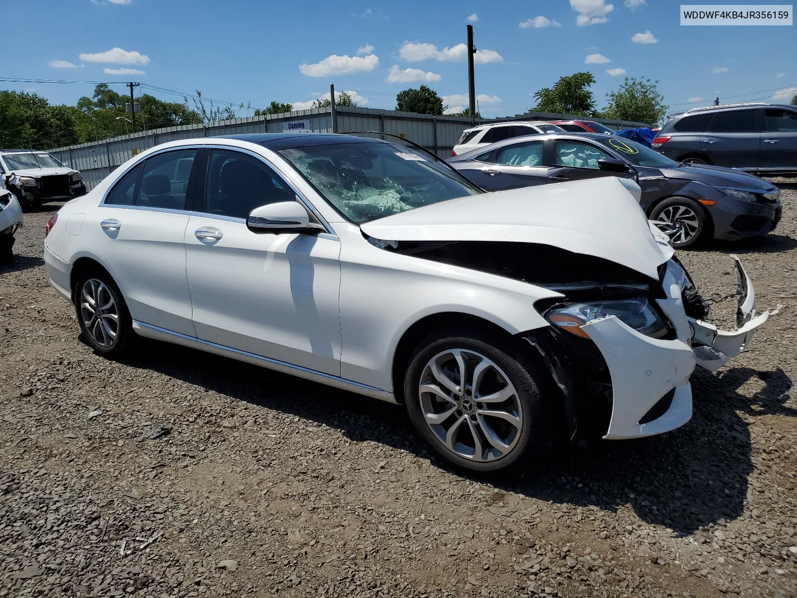 2018 Mercedes-Benz C 300 4Matic VIN: WDDWF4KB4JR356159 Lot: 61740844