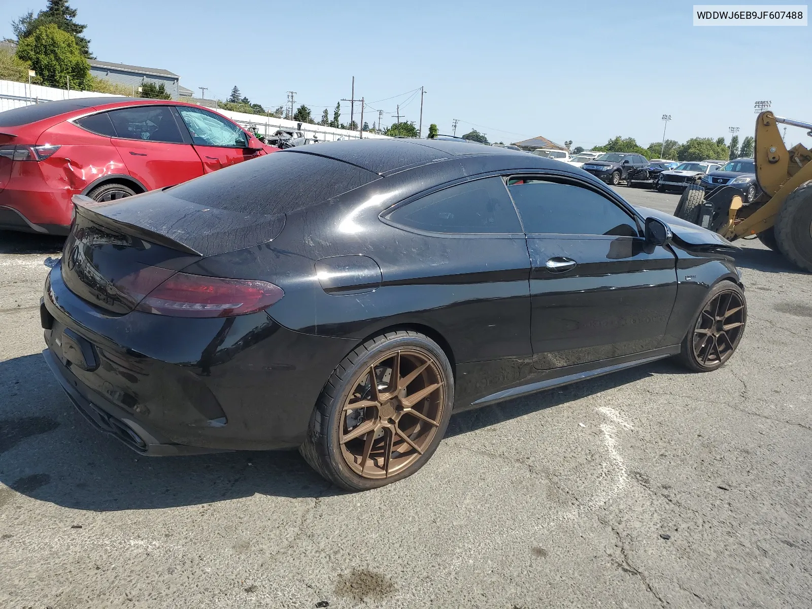 2018 Mercedes-Benz C 43 4Matic Amg VIN: WDDWJ6EB9JF607488 Lot: 62573274