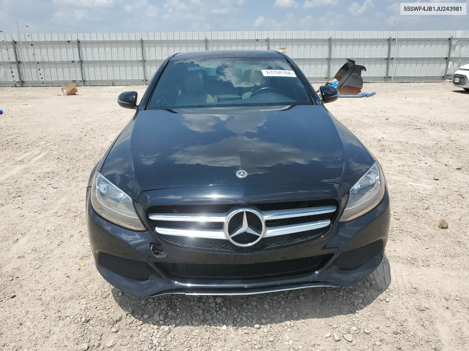 2018 Mercedes-Benz C 300 VIN: 55SWF4JB1JU243981 Lot: 63150184