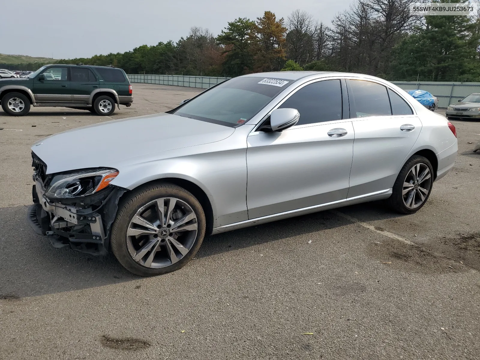 2018 Mercedes-Benz C 300 4Matic VIN: 55SWF4KB9JU253673 Lot: 63322534