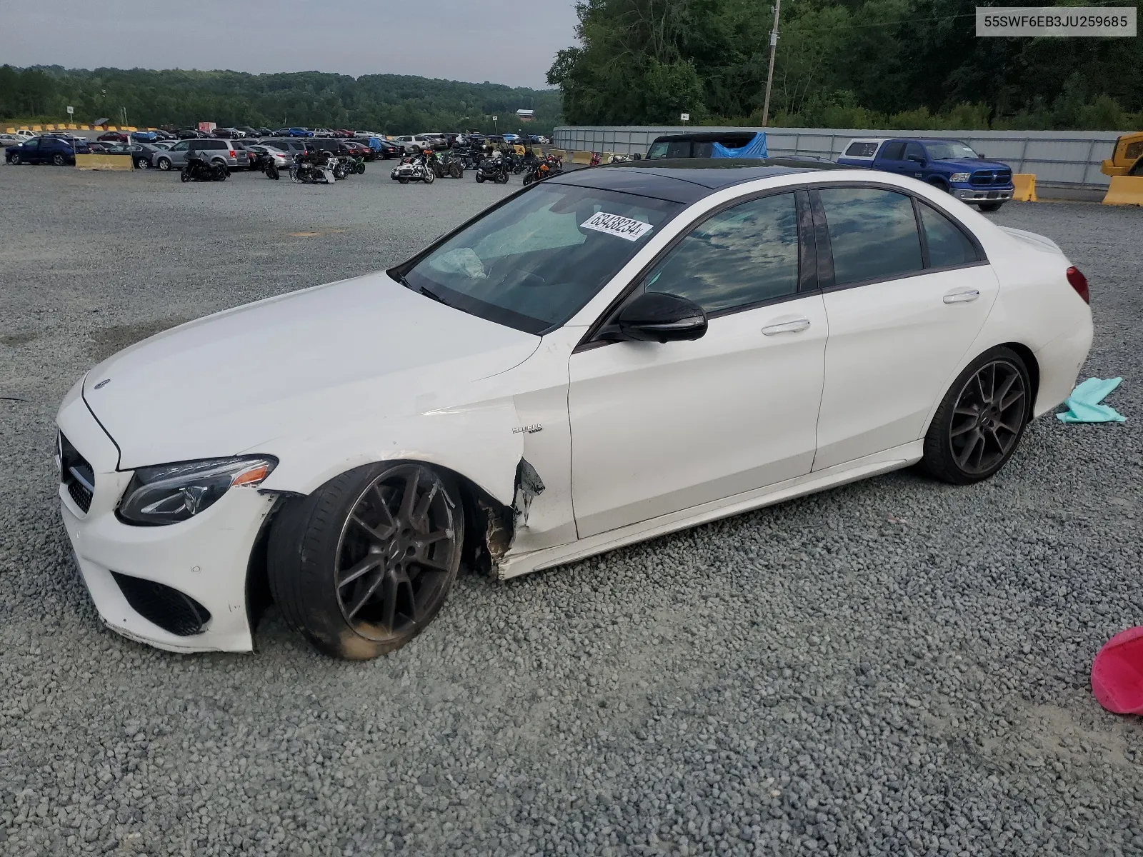 2018 Mercedes-Benz C 43 4Matic Amg VIN: 55SWF6EB3JU259685 Lot: 63438234