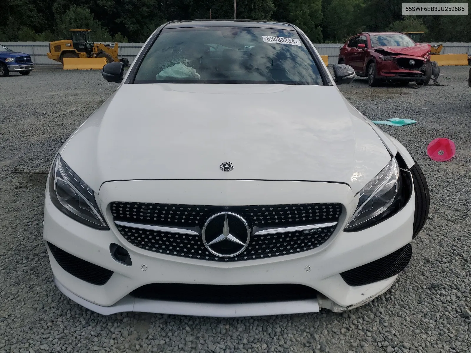 2018 Mercedes-Benz C 43 4Matic Amg VIN: 55SWF6EB3JU259685 Lot: 63438234