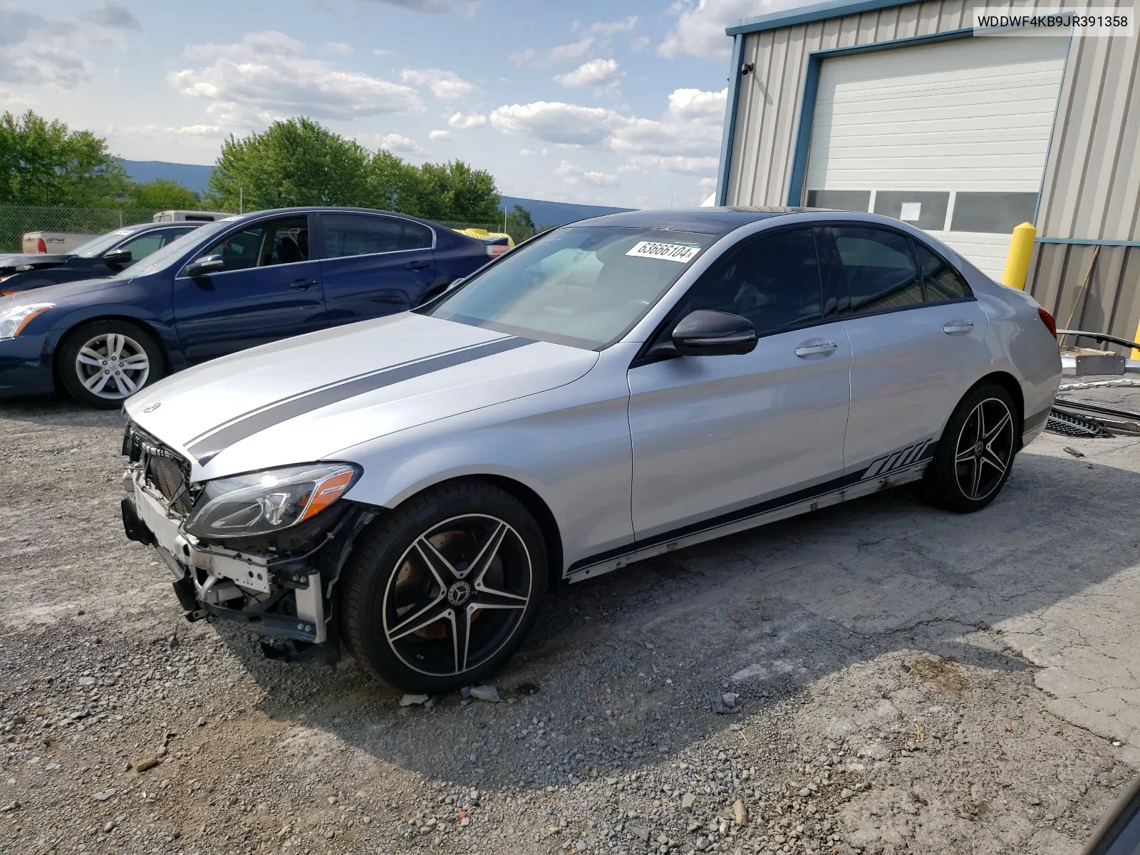 2018 Mercedes-Benz C 300 4Matic VIN: WDDWF4KB9JR391358 Lot: 63666104