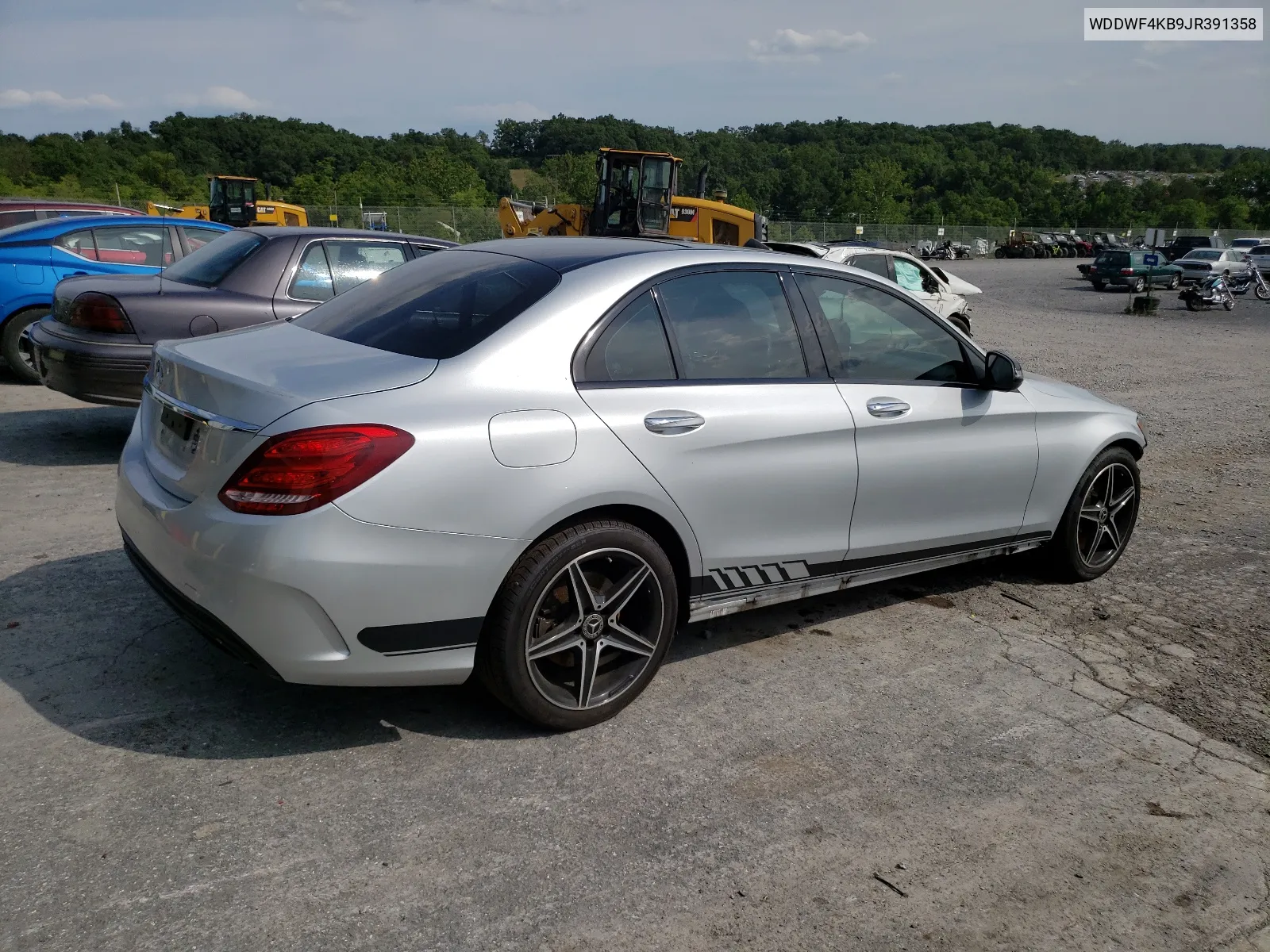 2018 Mercedes-Benz C 300 4Matic VIN: WDDWF4KB9JR391358 Lot: 63666104