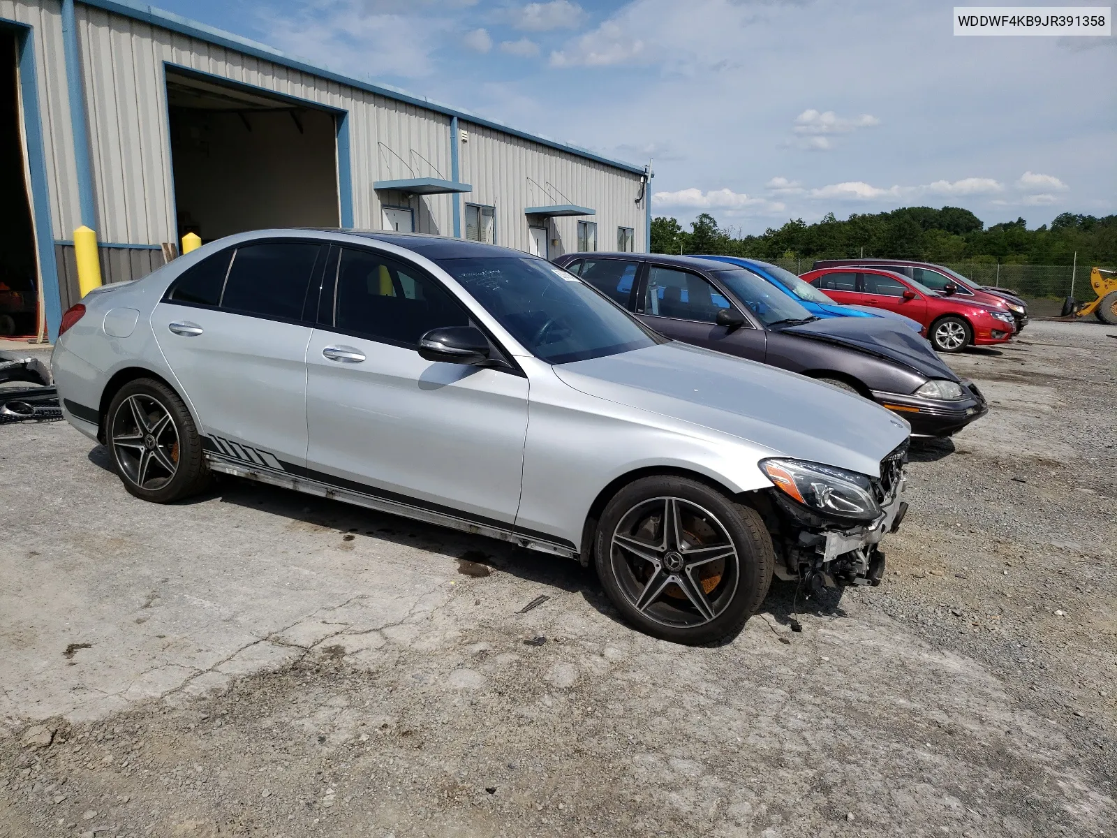 2018 Mercedes-Benz C 300 4Matic VIN: WDDWF4KB9JR391358 Lot: 63666104