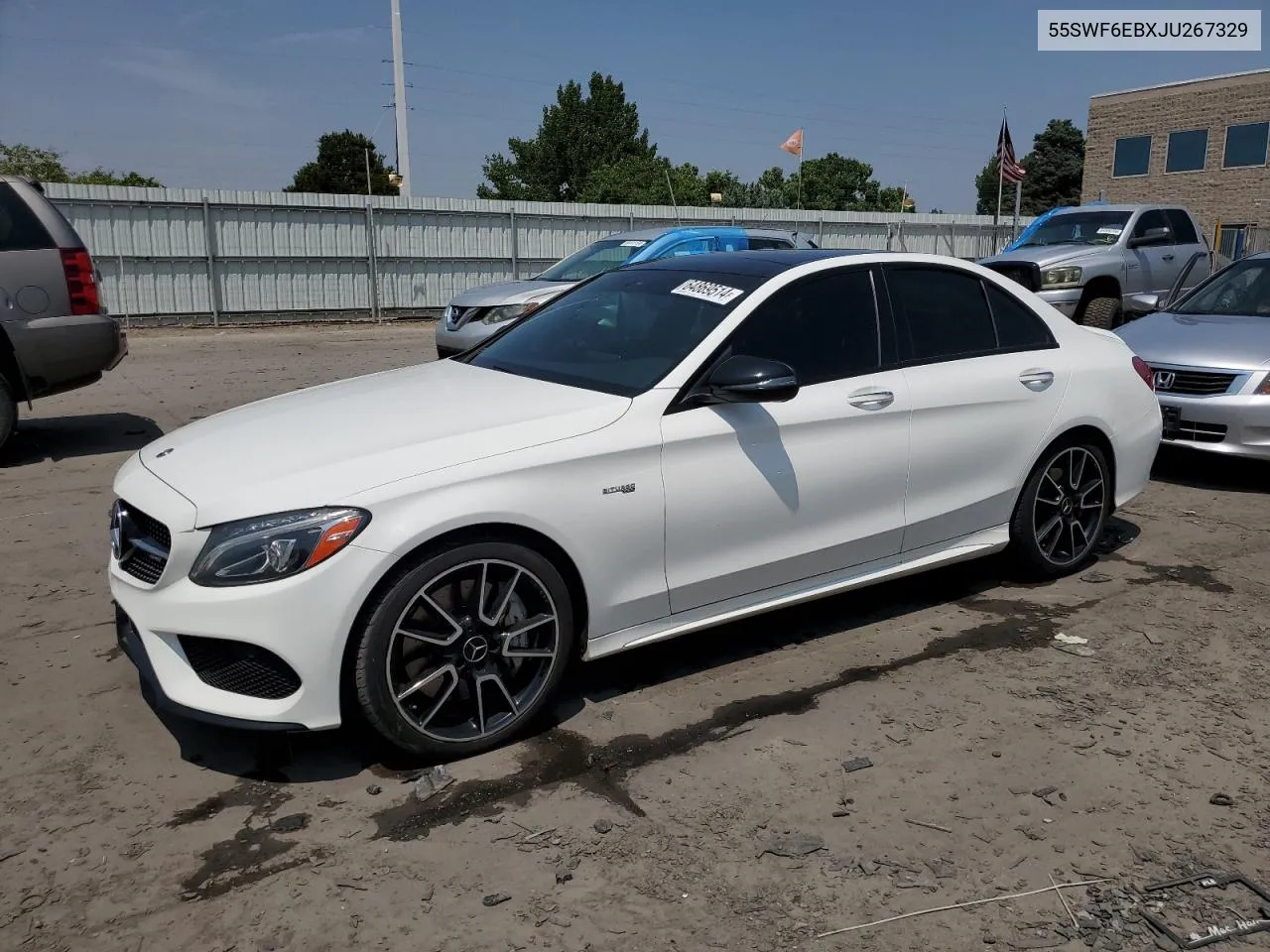 2018 Mercedes-Benz C 43 4Matic Amg VIN: 55SWF6EBXJU267329 Lot: 64869514