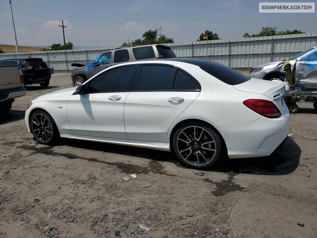 2018 Mercedes-Benz C 43 4Matic Amg VIN: 55SWF6EBXJU267329 Lot: 64869514