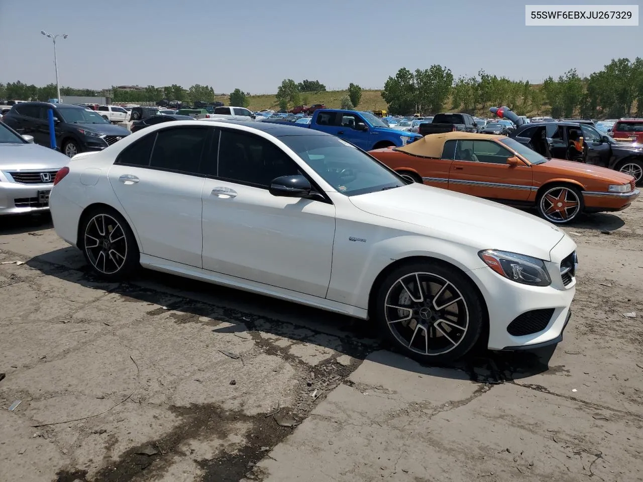 2018 Mercedes-Benz C 43 4Matic Amg VIN: 55SWF6EBXJU267329 Lot: 64869514