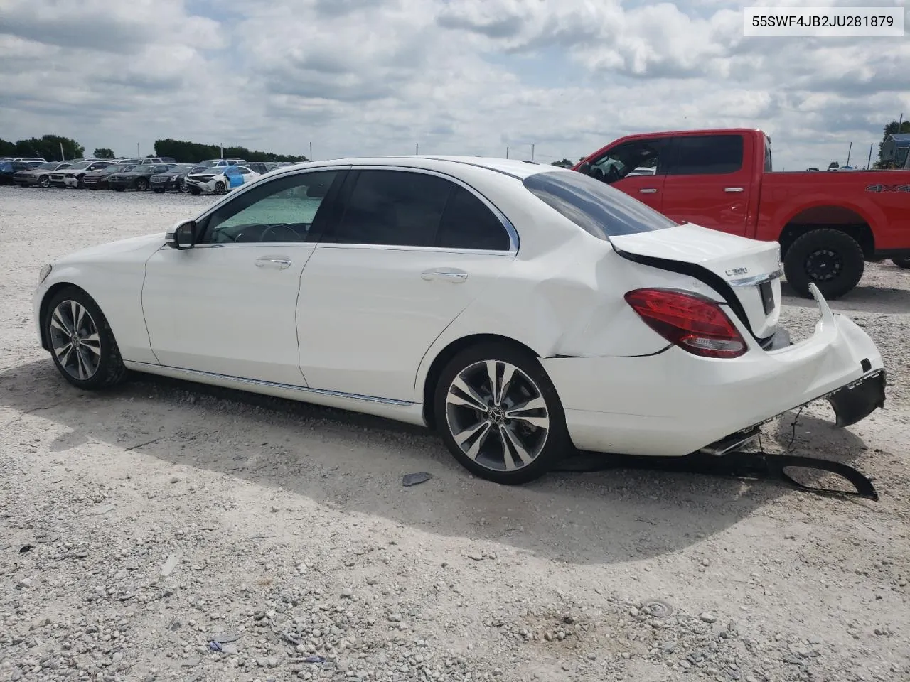 2018 Mercedes-Benz C 300 VIN: 55SWF4JB2JU281879 Lot: 65058764