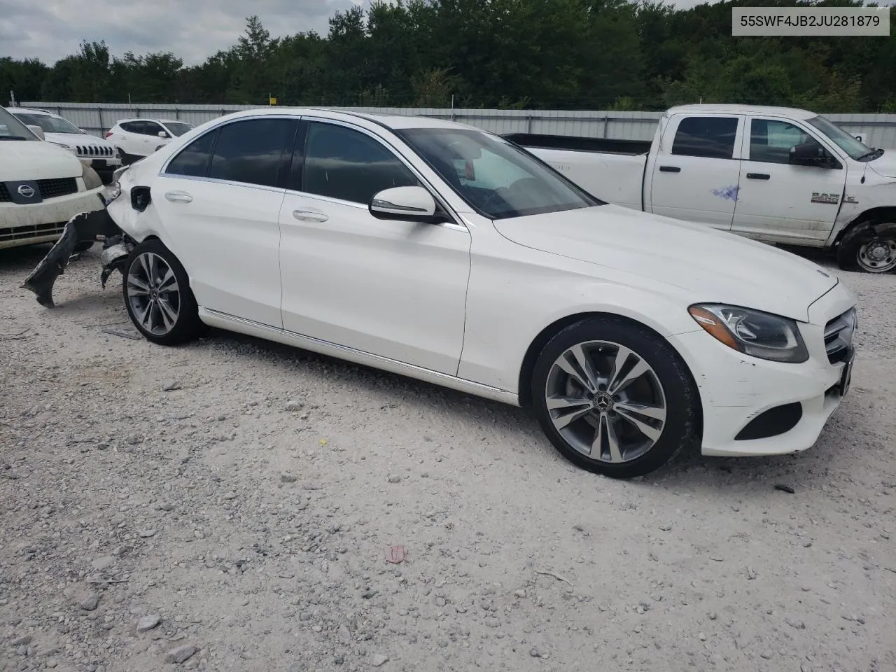 2018 Mercedes-Benz C 300 VIN: 55SWF4JB2JU281879 Lot: 65058764