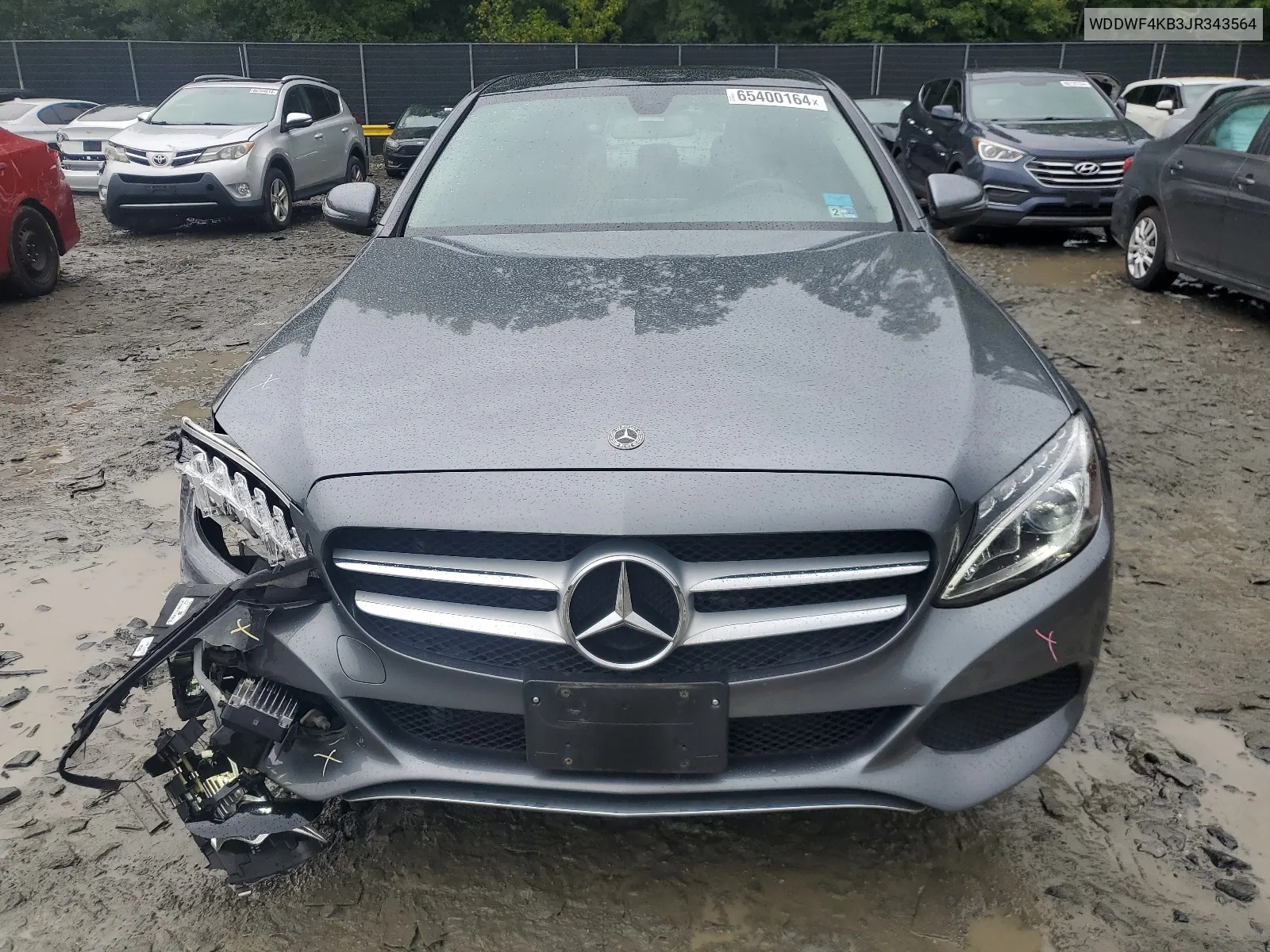 2018 Mercedes-Benz C 300 4Matic VIN: WDDWF4KB3JR343564 Lot: 65400164