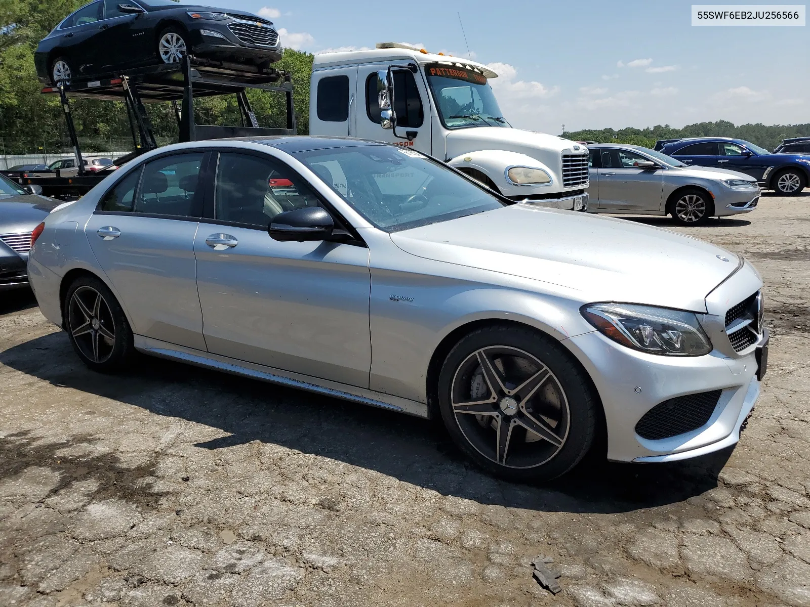 2018 Mercedes-Benz C 43 4Matic Amg VIN: 55SWF6EB2JU256566 Lot: 66136304