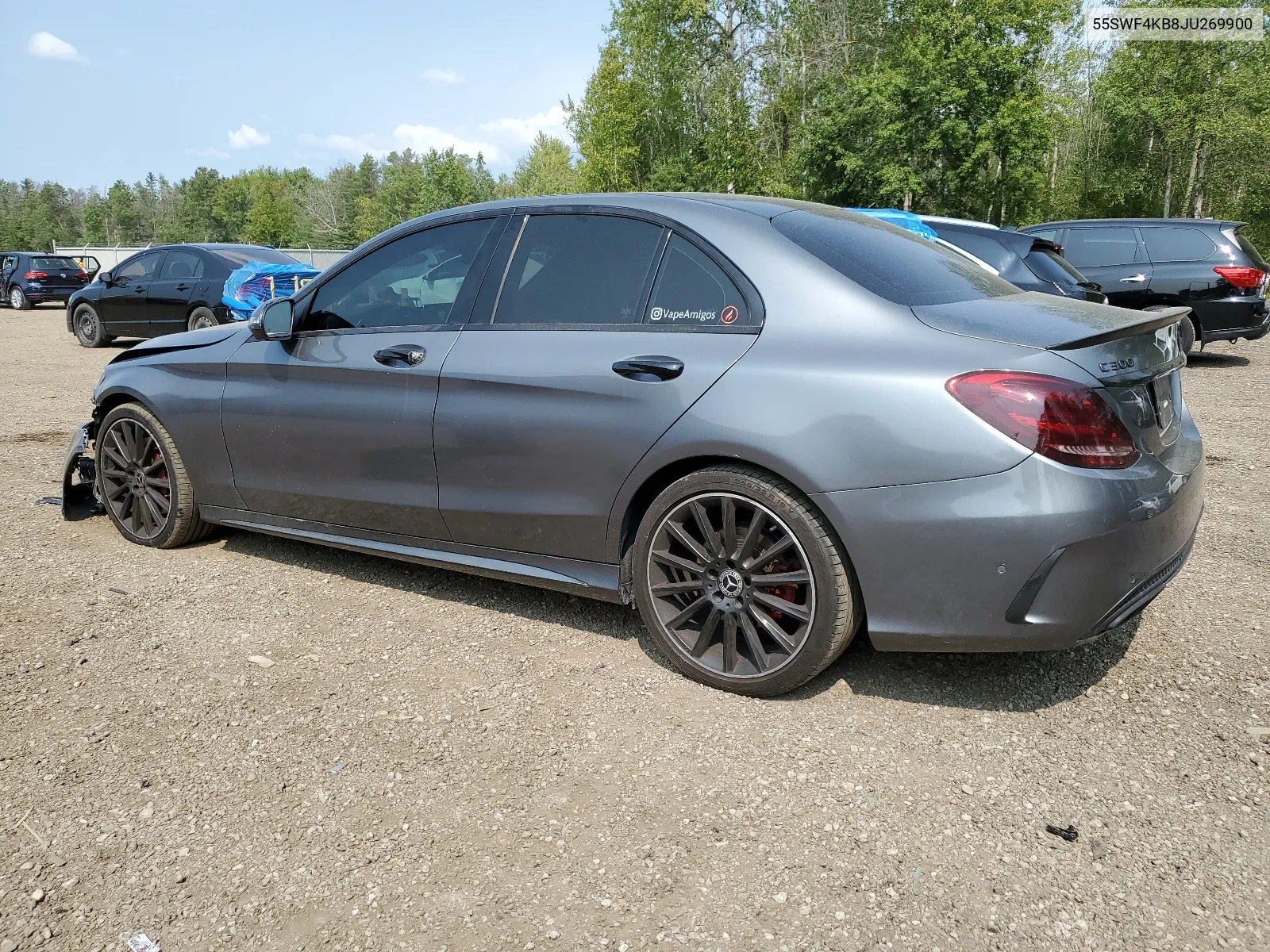 2018 Mercedes-Benz C 300 4Matic VIN: 55SWF4KB8JU269900 Lot: 66622484