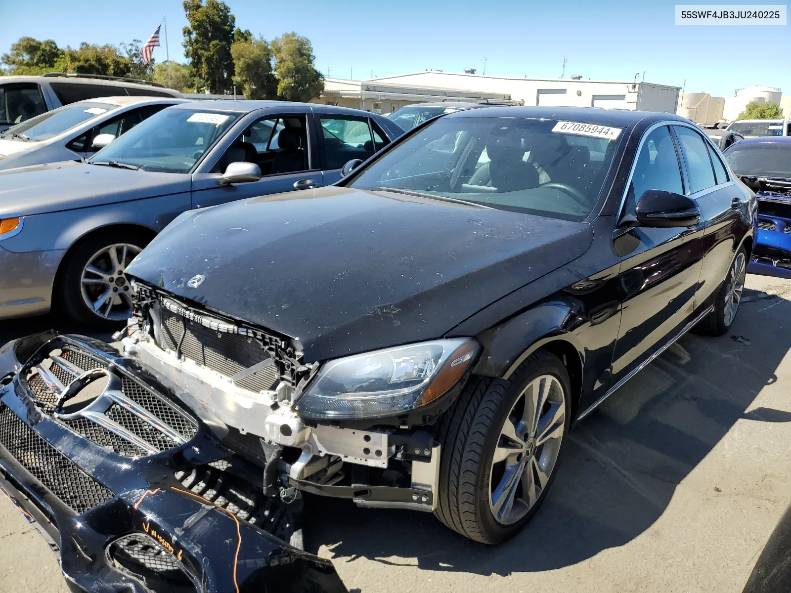 2018 Mercedes-Benz C 300 VIN: 55SWF4JB3JU240225 Lot: 67085944