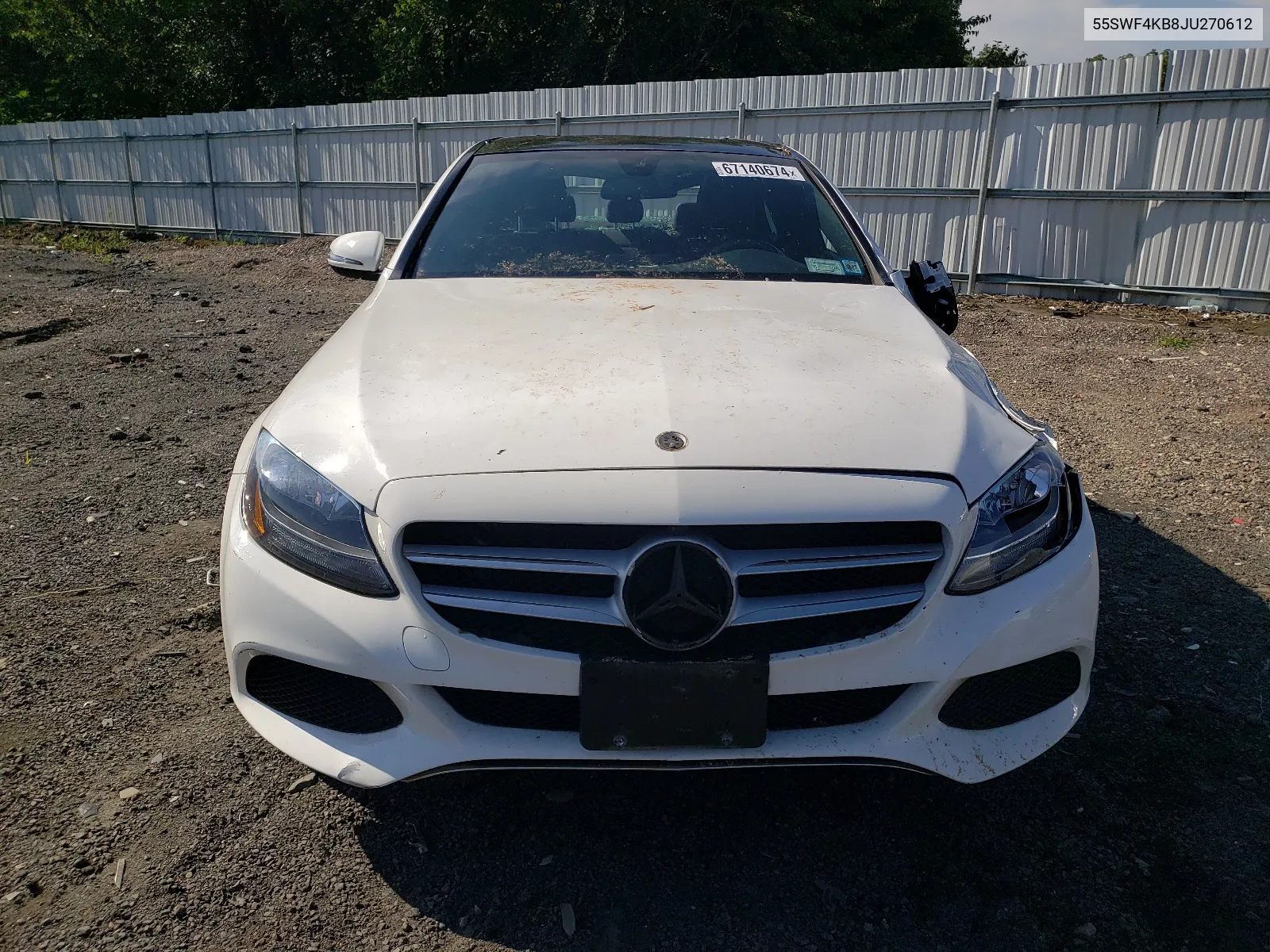 2018 Mercedes-Benz C 300 4Matic VIN: 55SWF4KB8JU270612 Lot: 67140674