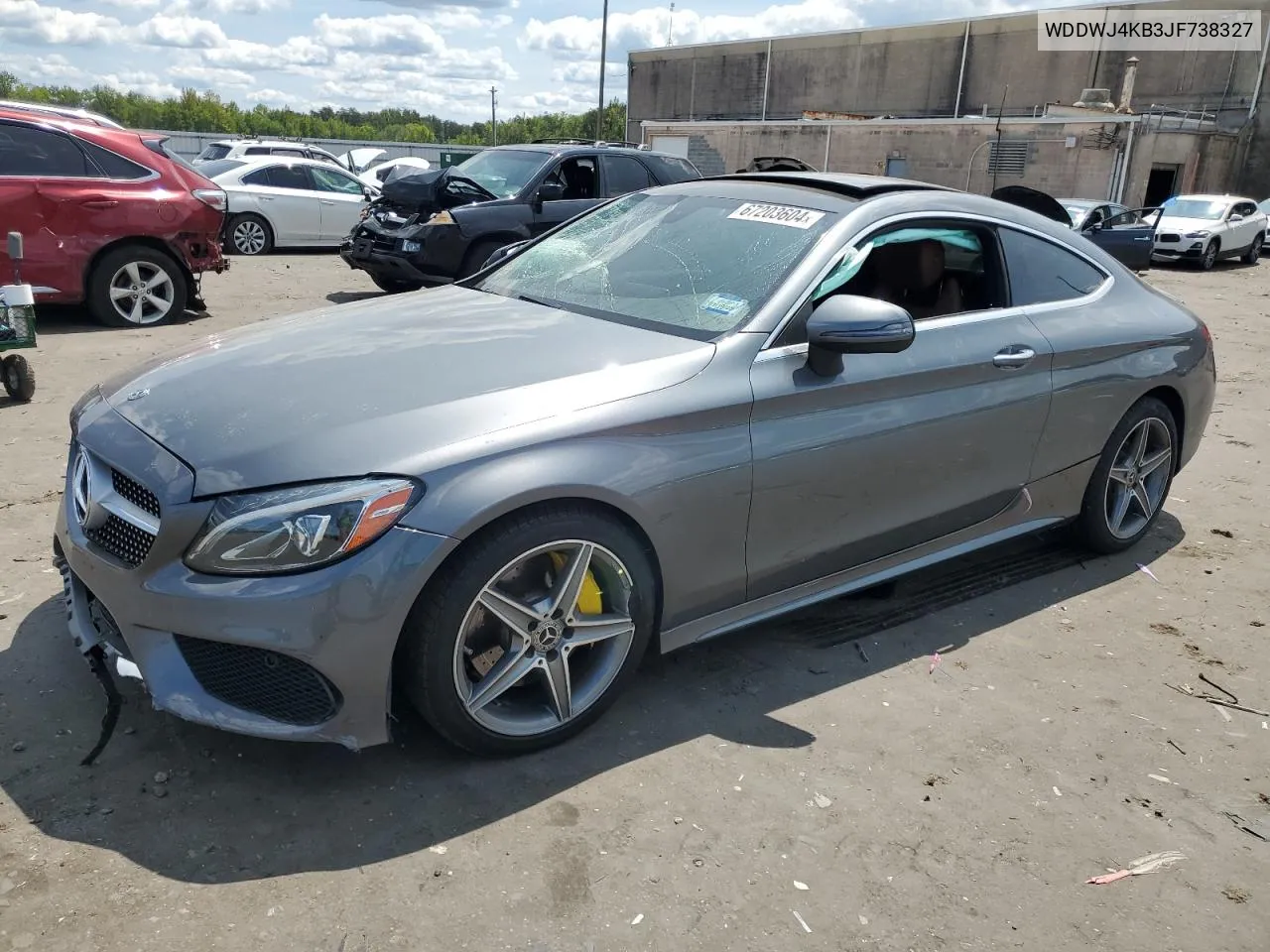 2018 Mercedes-Benz C 300 4Matic VIN: WDDWJ4KB3JF738327 Lot: 67203604