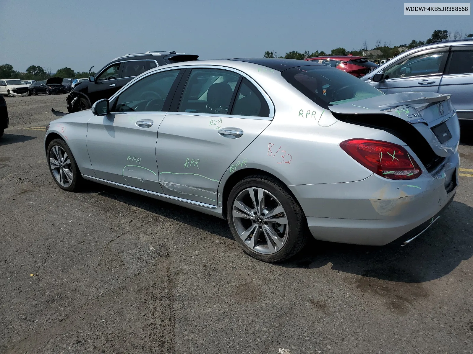 2018 Mercedes-Benz C 300 4Matic VIN: WDDWF4KB5JR388568 Lot: 67259534