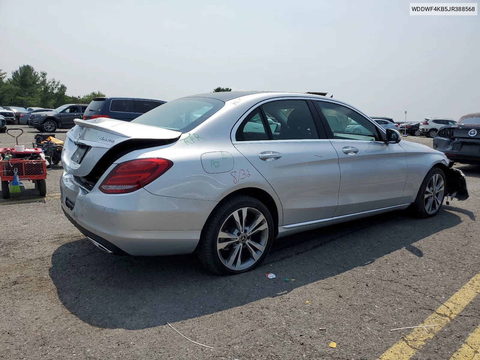 2018 Mercedes-Benz C 300 4Matic VIN: WDDWF4KB5JR388568 Lot: 67259534