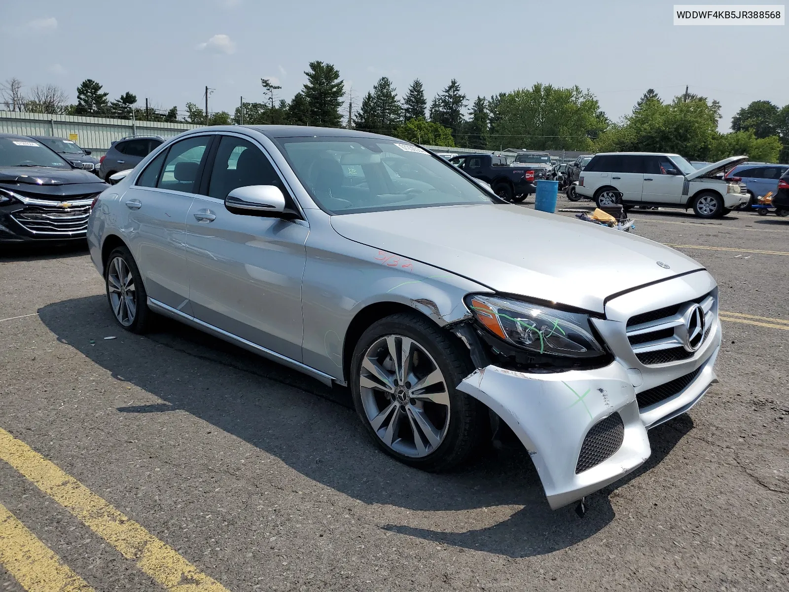 2018 Mercedes-Benz C 300 4Matic VIN: WDDWF4KB5JR388568 Lot: 67259534