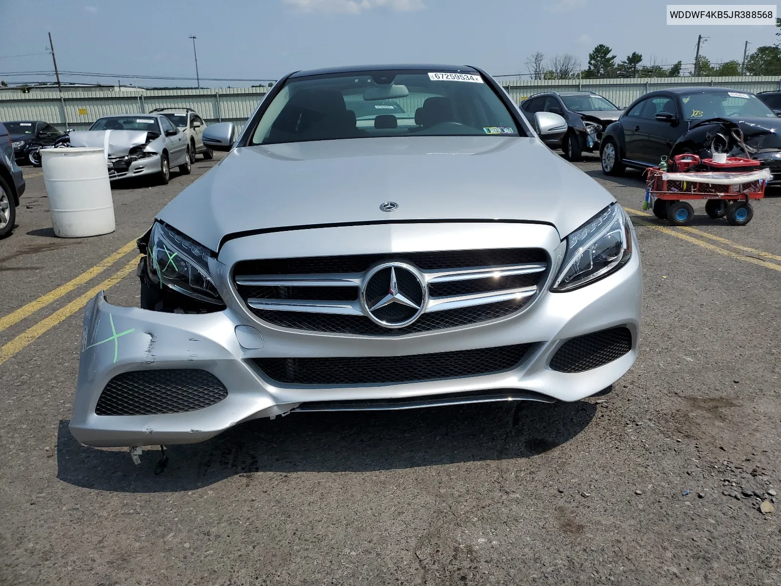 2018 Mercedes-Benz C 300 4Matic VIN: WDDWF4KB5JR388568 Lot: 67259534