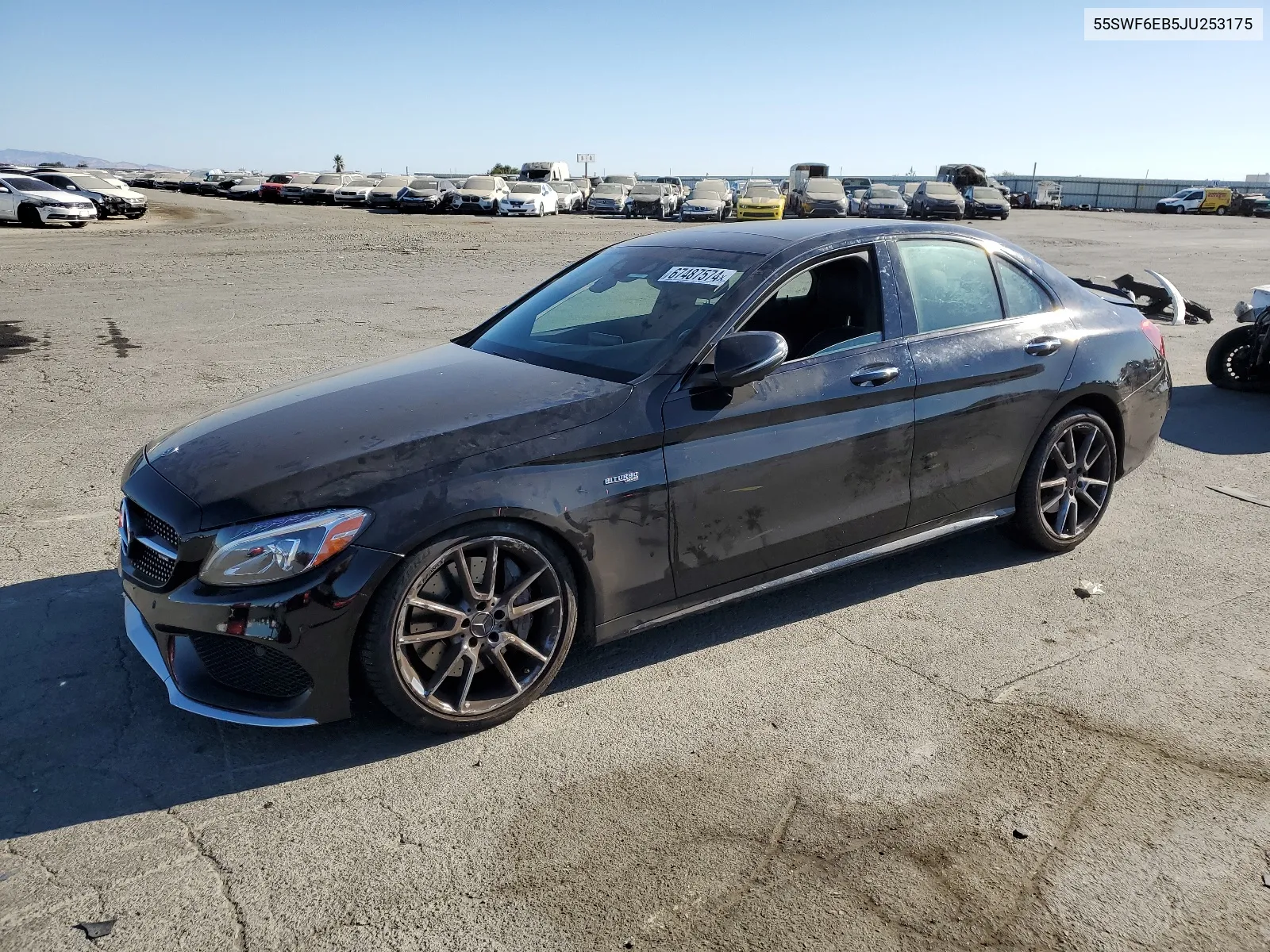 2018 Mercedes-Benz C 43 4Matic Amg VIN: 55SWF6EB5JU253175 Lot: 67487574