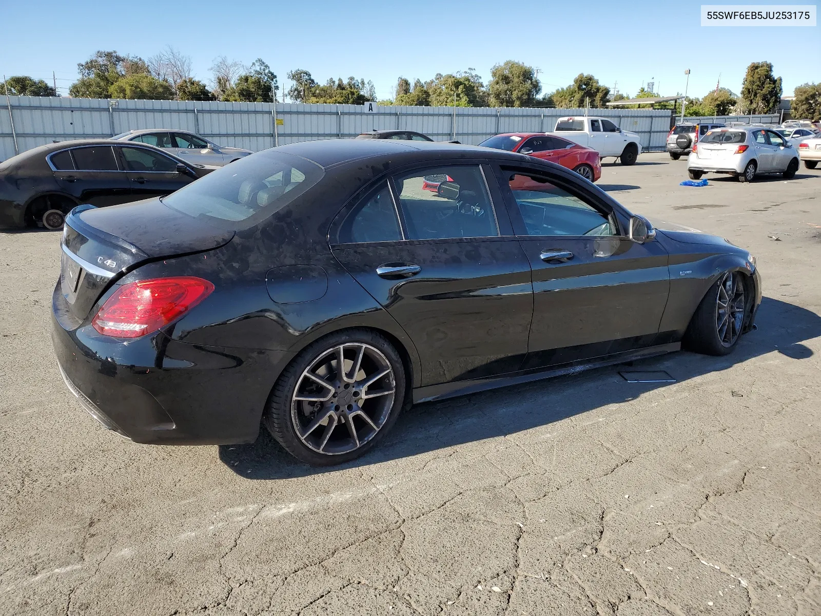 2018 Mercedes-Benz C 43 4Matic Amg VIN: 55SWF6EB5JU253175 Lot: 67487574