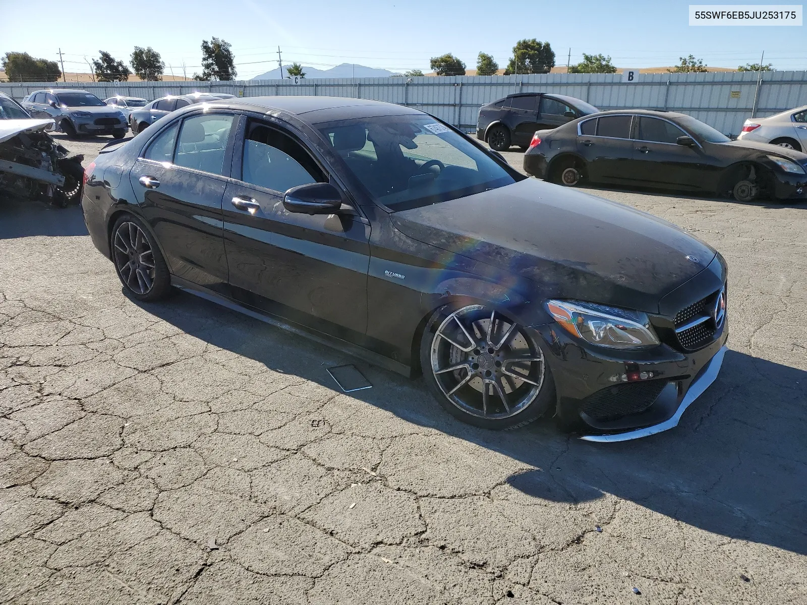 2018 Mercedes-Benz C 43 4Matic Amg VIN: 55SWF6EB5JU253175 Lot: 67487574