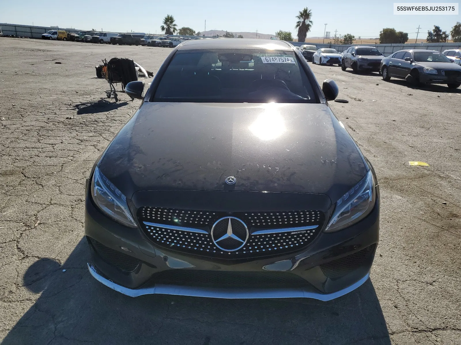 2018 Mercedes-Benz C 43 4Matic Amg VIN: 55SWF6EB5JU253175 Lot: 67487574