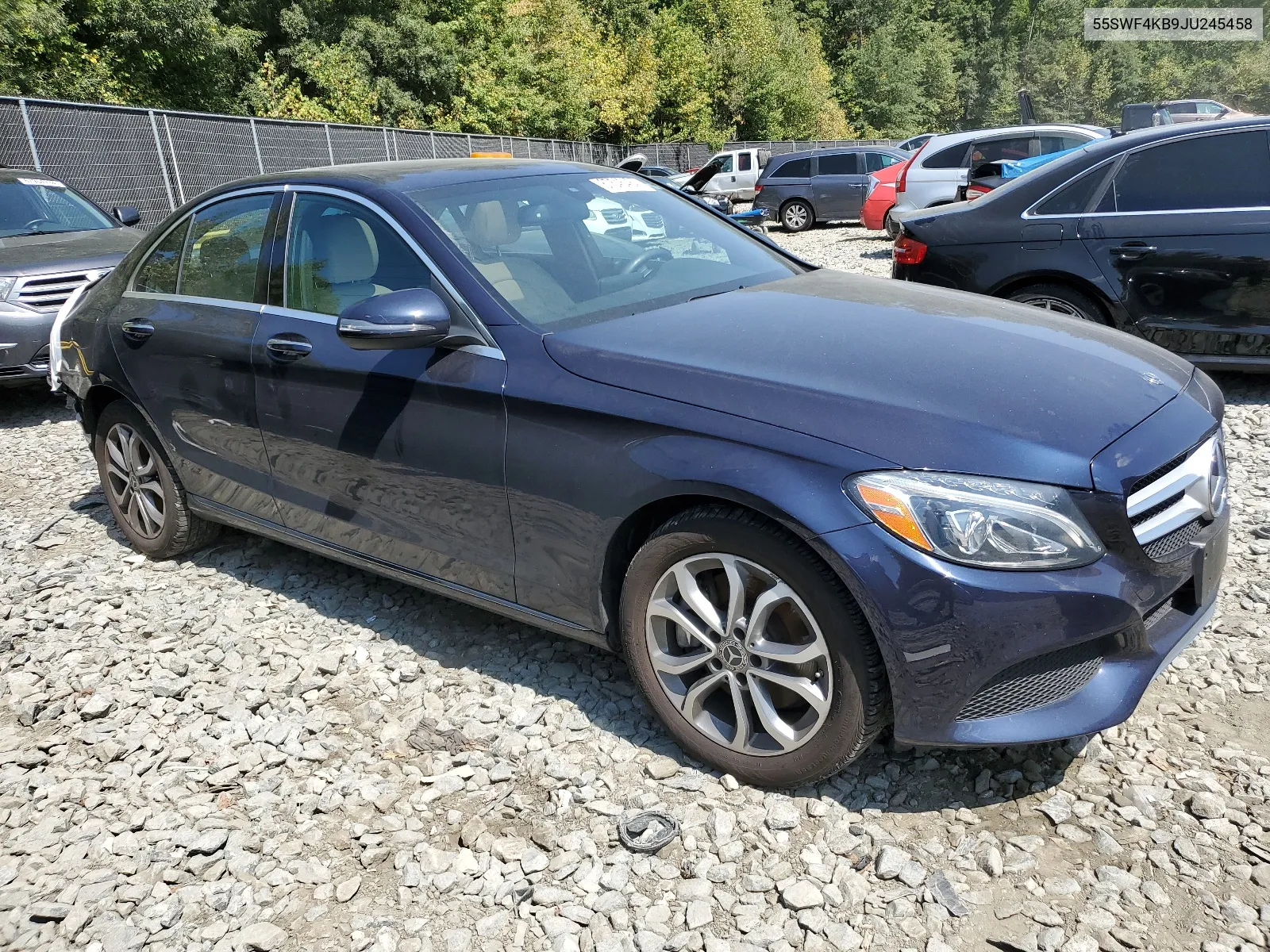 2018 Mercedes-Benz C 300 4Matic VIN: 55SWF4KB9JU245458 Lot: 67545484