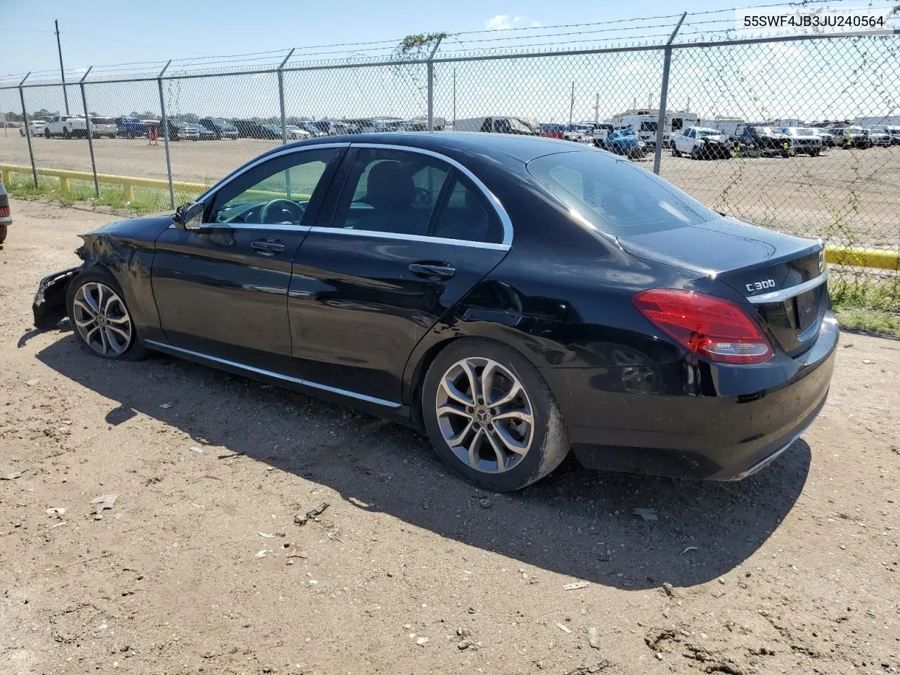 2018 Mercedes-Benz C 300 VIN: 55SWF4JB3JU240564 Lot: 68357384