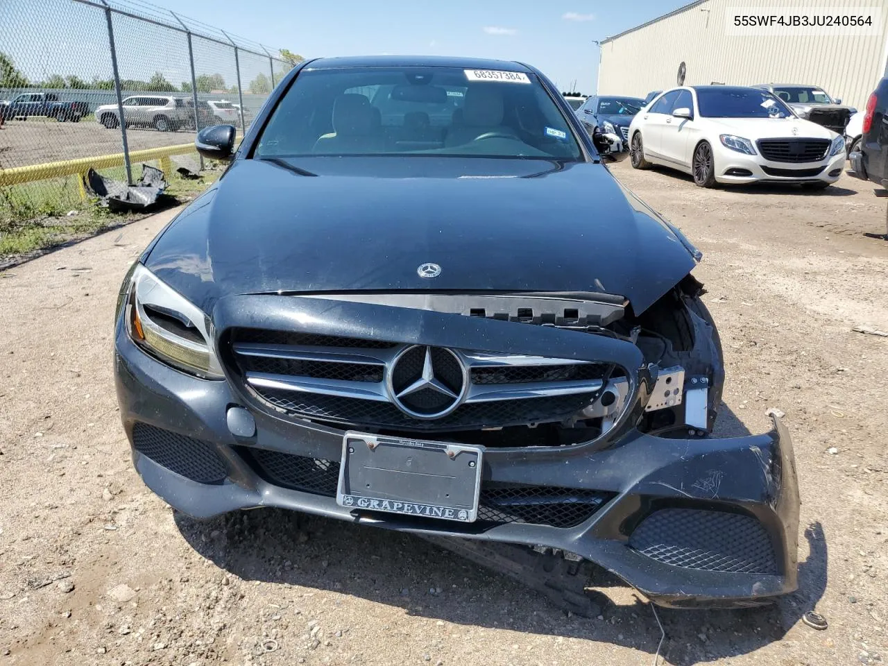 2018 Mercedes-Benz C 300 VIN: 55SWF4JB3JU240564 Lot: 68357384