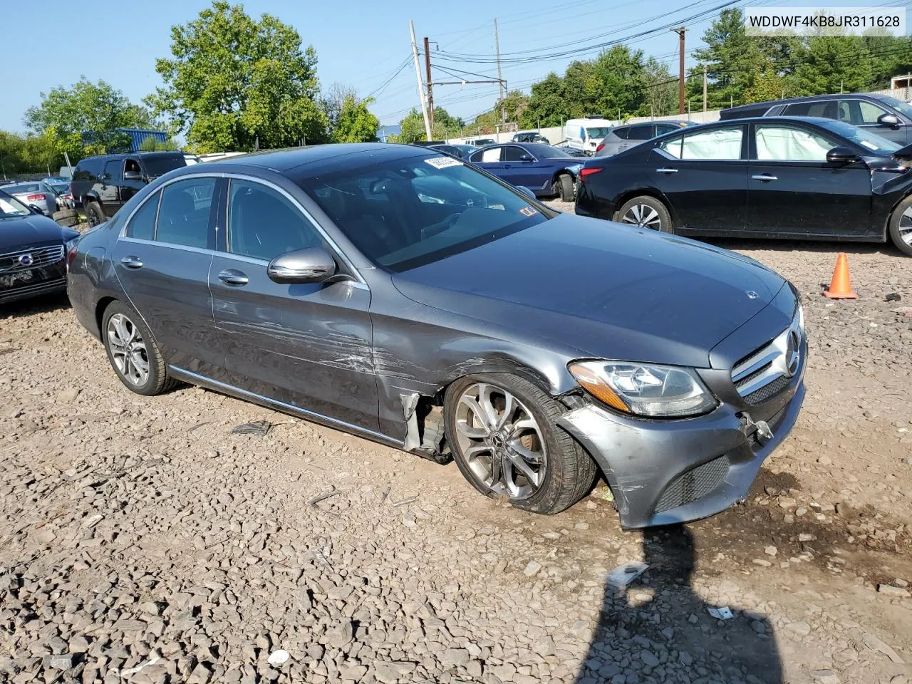 2018 Mercedes-Benz C 300 4Matic VIN: WDDWF4KB8JR311628 Lot: 68893544