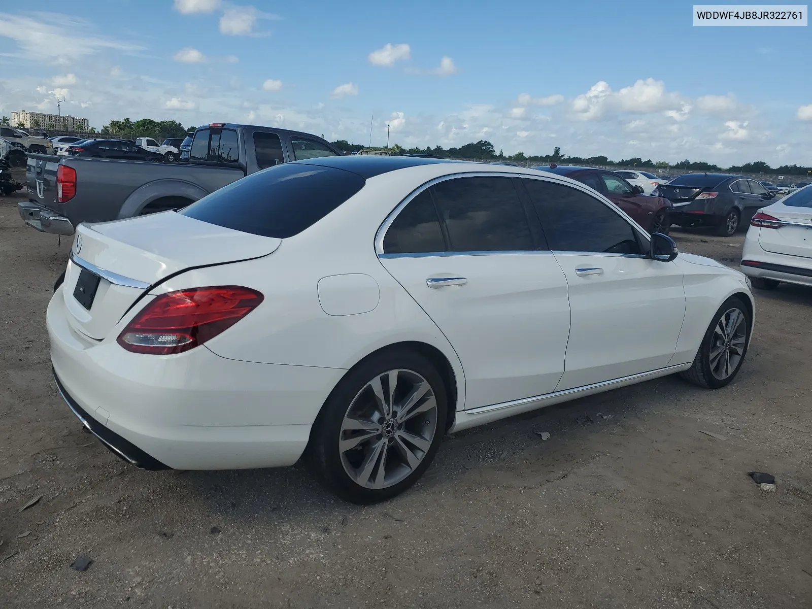 2018 Mercedes-Benz C 300 VIN: WDDWF4JB8JR322761 Lot: 68942554