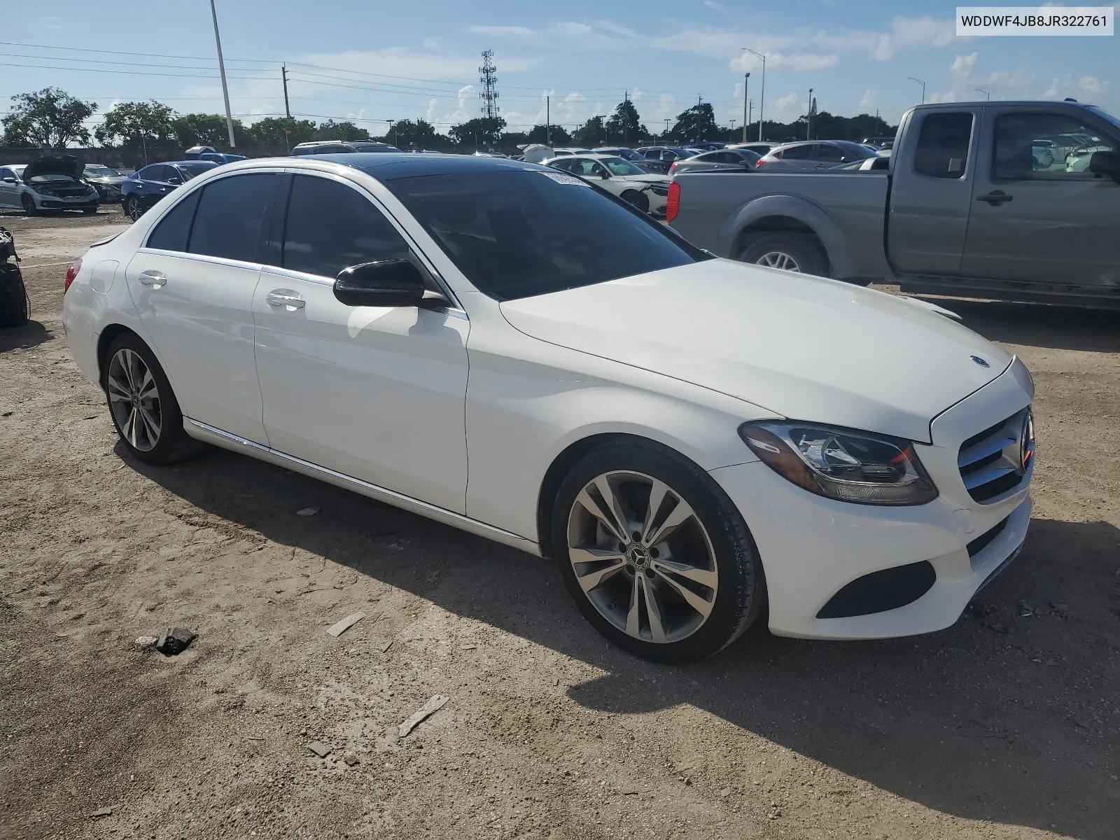 2018 Mercedes-Benz C 300 VIN: WDDWF4JB8JR322761 Lot: 68942554