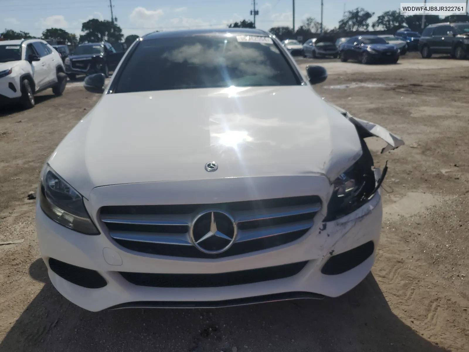 2018 Mercedes-Benz C 300 VIN: WDDWF4JB8JR322761 Lot: 68942554