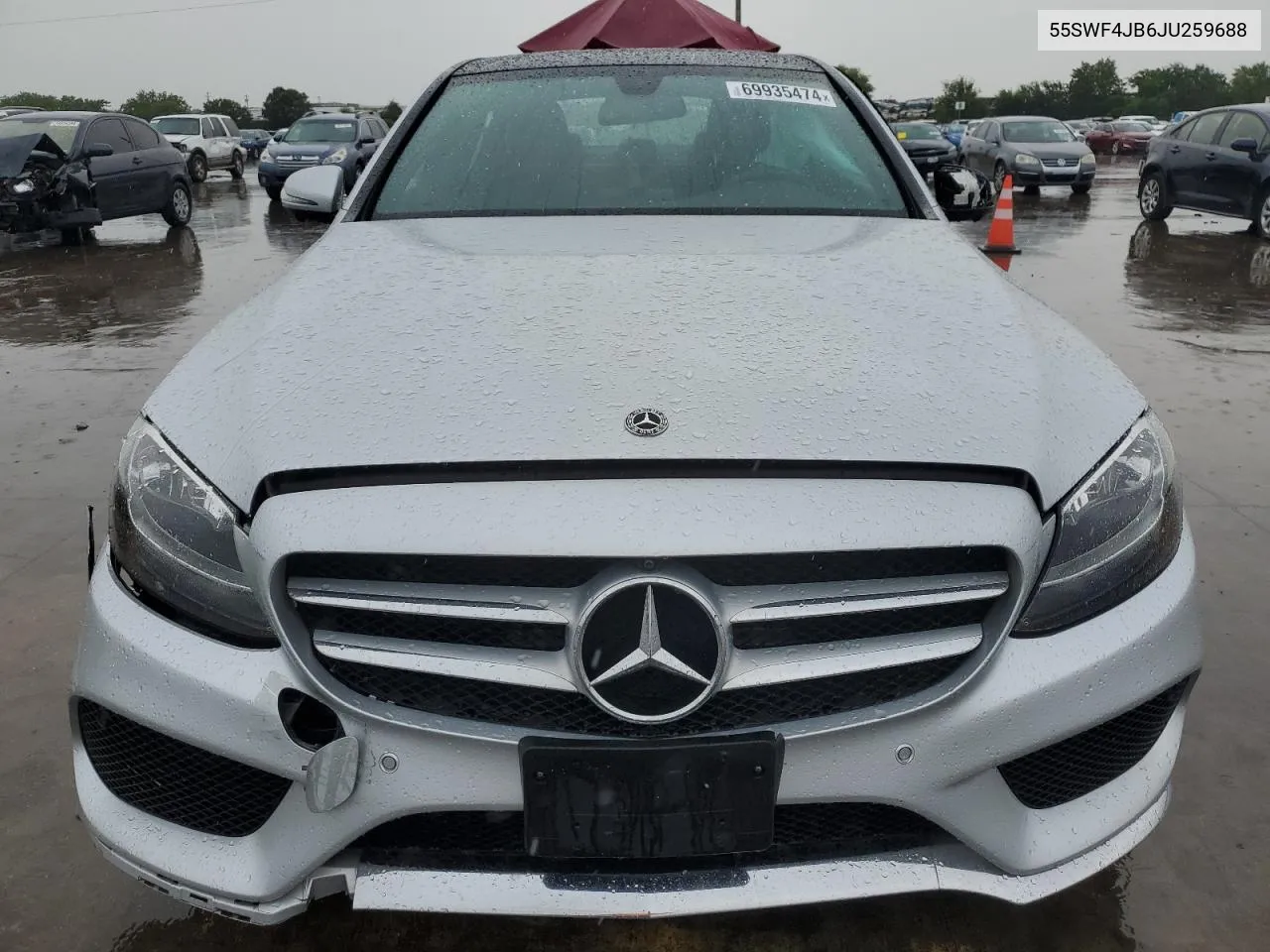 2018 Mercedes-Benz C 300 VIN: 55SWF4JB6JU259688 Lot: 69935474