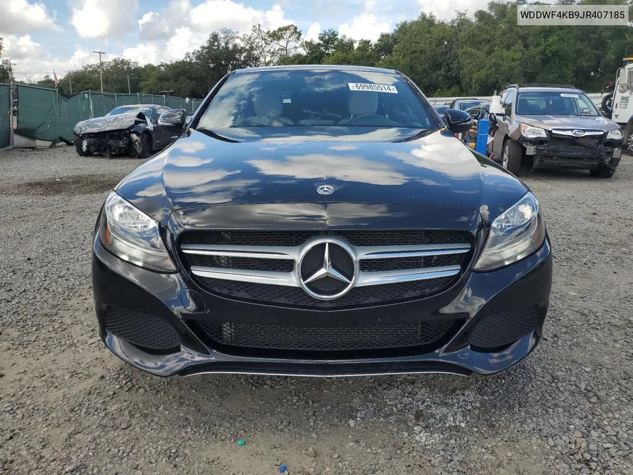 2018 Mercedes-Benz C 300 4Matic VIN: WDDWF4KB9JR407185 Lot: 69985514