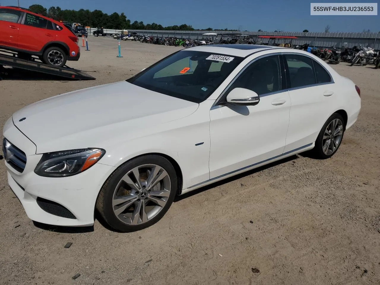 2018 Mercedes-Benz C 350E VIN: 55SWF4HB3JU236553 Lot: 70281554