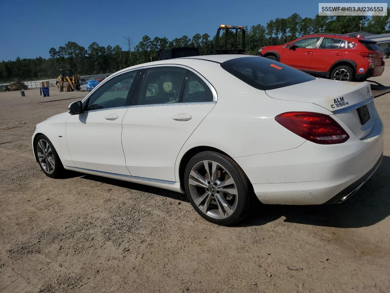 2018 Mercedes-Benz C 350E VIN: 55SWF4HB3JU236553 Lot: 70281554