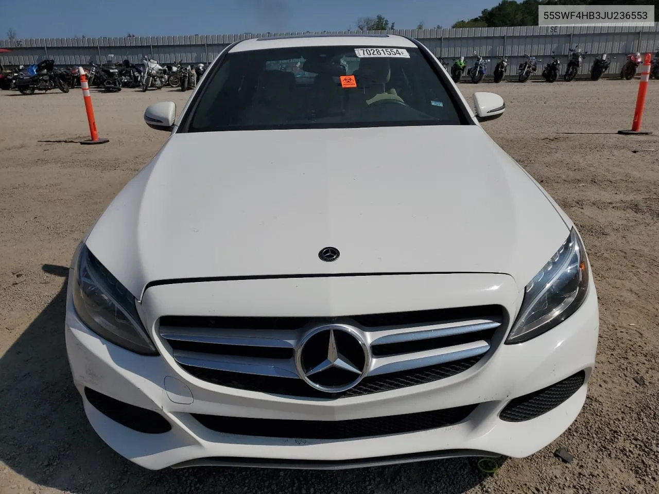 2018 Mercedes-Benz C 350E VIN: 55SWF4HB3JU236553 Lot: 70281554