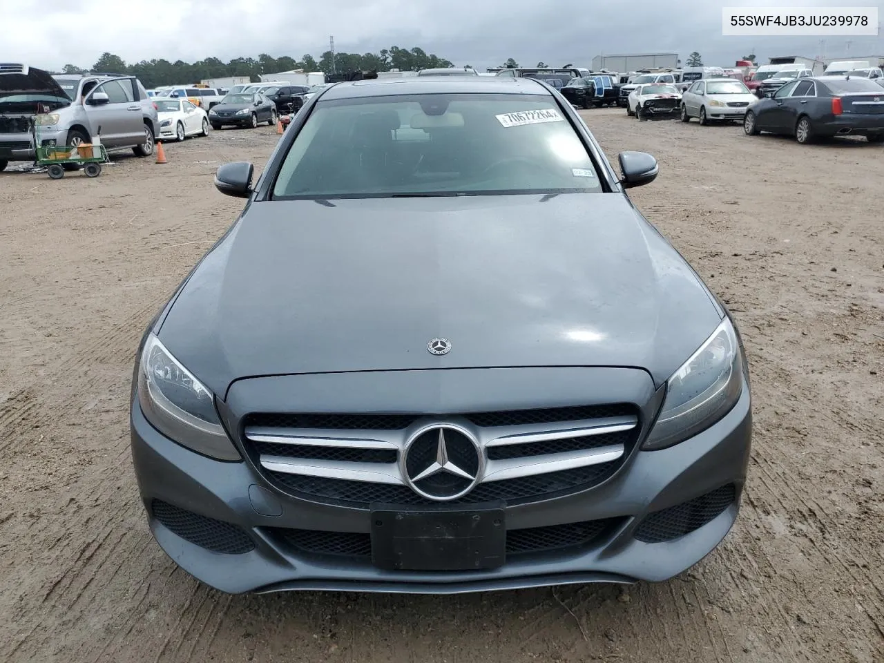 2018 Mercedes-Benz C 300 VIN: 55SWF4JB3JU239978 Lot: 70672264