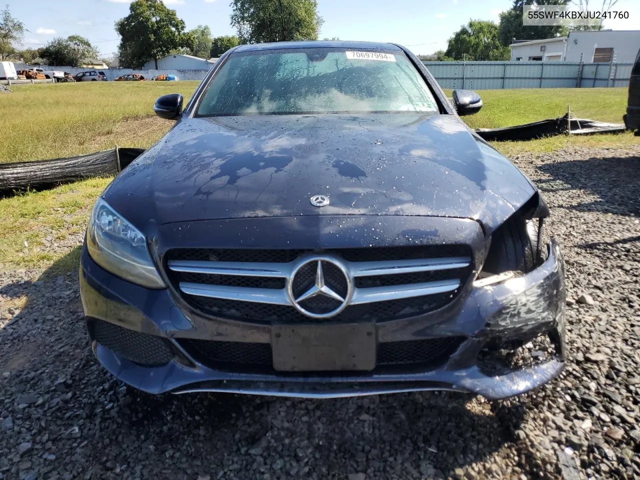 2018 Mercedes-Benz C 300 4Matic VIN: 55SWF4KBXJU241760 Lot: 70697994