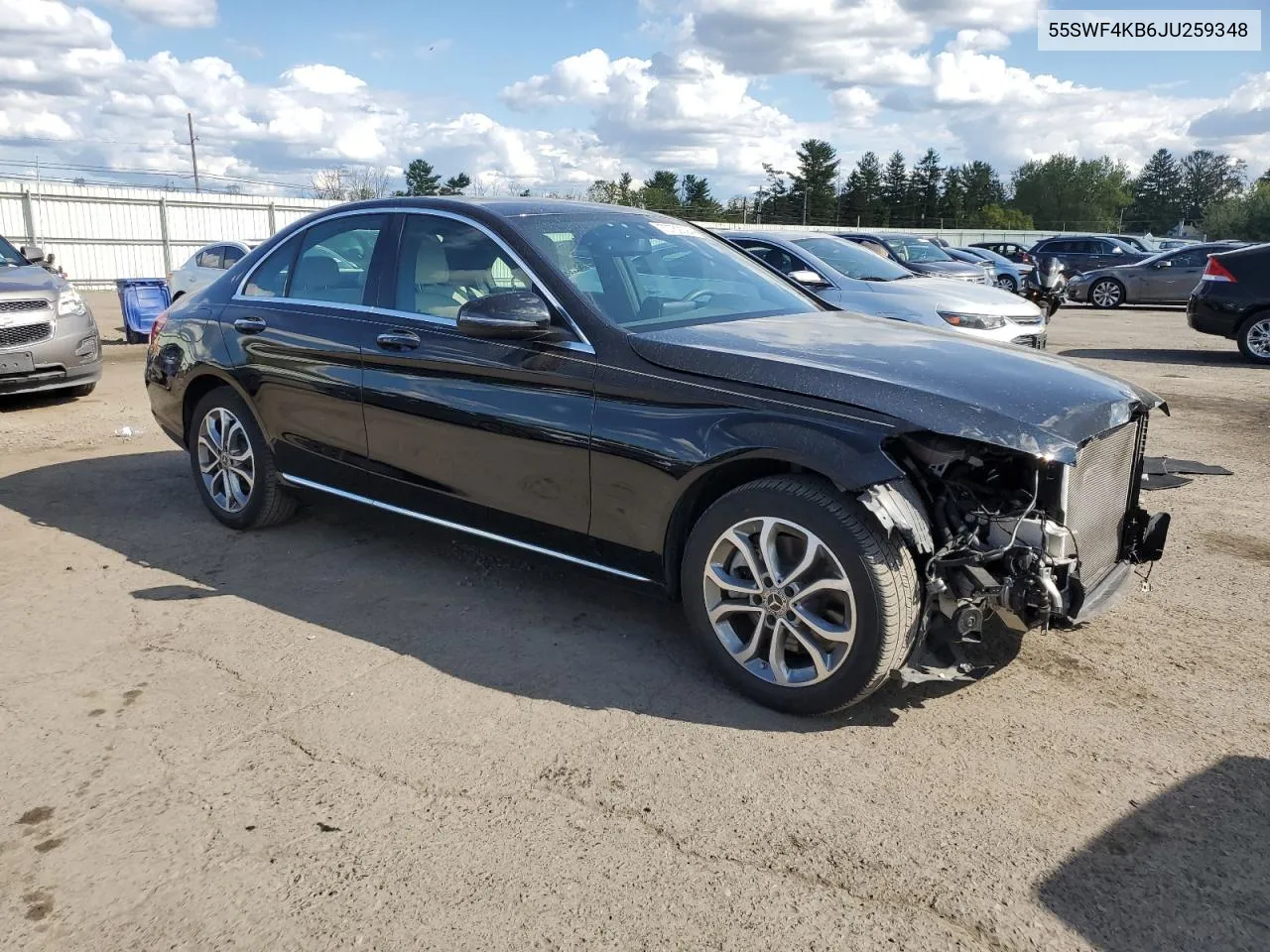 2018 Mercedes-Benz C 300 4Matic VIN: 55SWF4KB6JU259348 Lot: 70759094