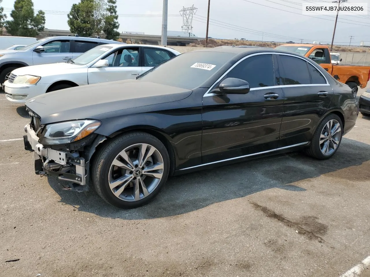 2018 Mercedes-Benz C 300 VIN: 55SWF4JB7JU268206 Lot: 70869374