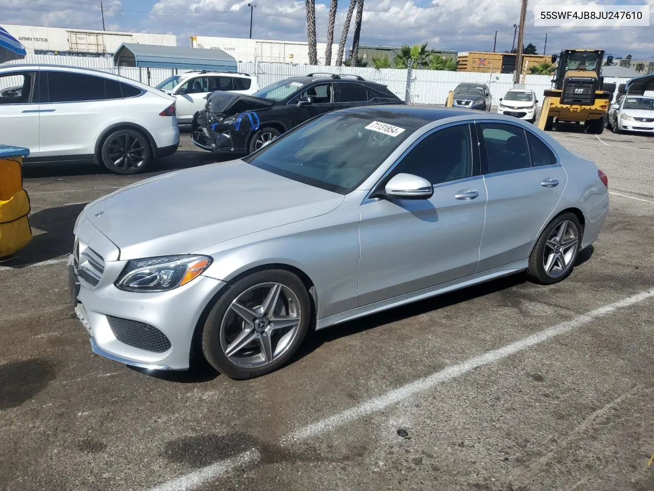 2018 Mercedes-Benz C 300 VIN: 55SWF4JB8JU247610 Lot: 71131854