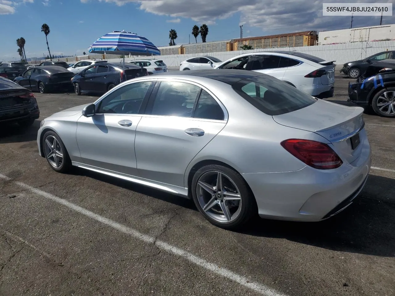 2018 Mercedes-Benz C 300 VIN: 55SWF4JB8JU247610 Lot: 71131854