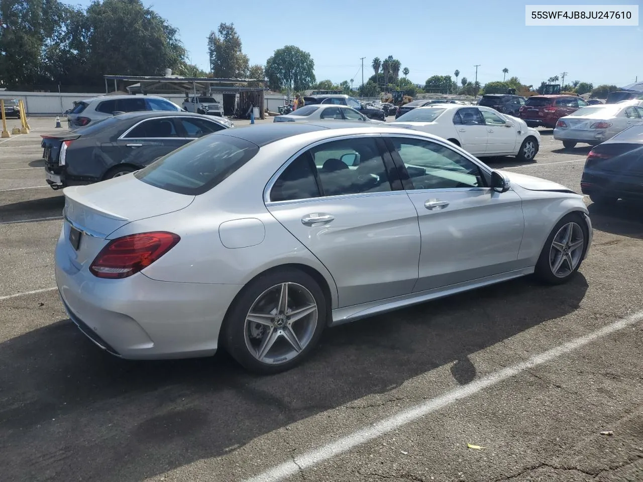 2018 Mercedes-Benz C 300 VIN: 55SWF4JB8JU247610 Lot: 71131854