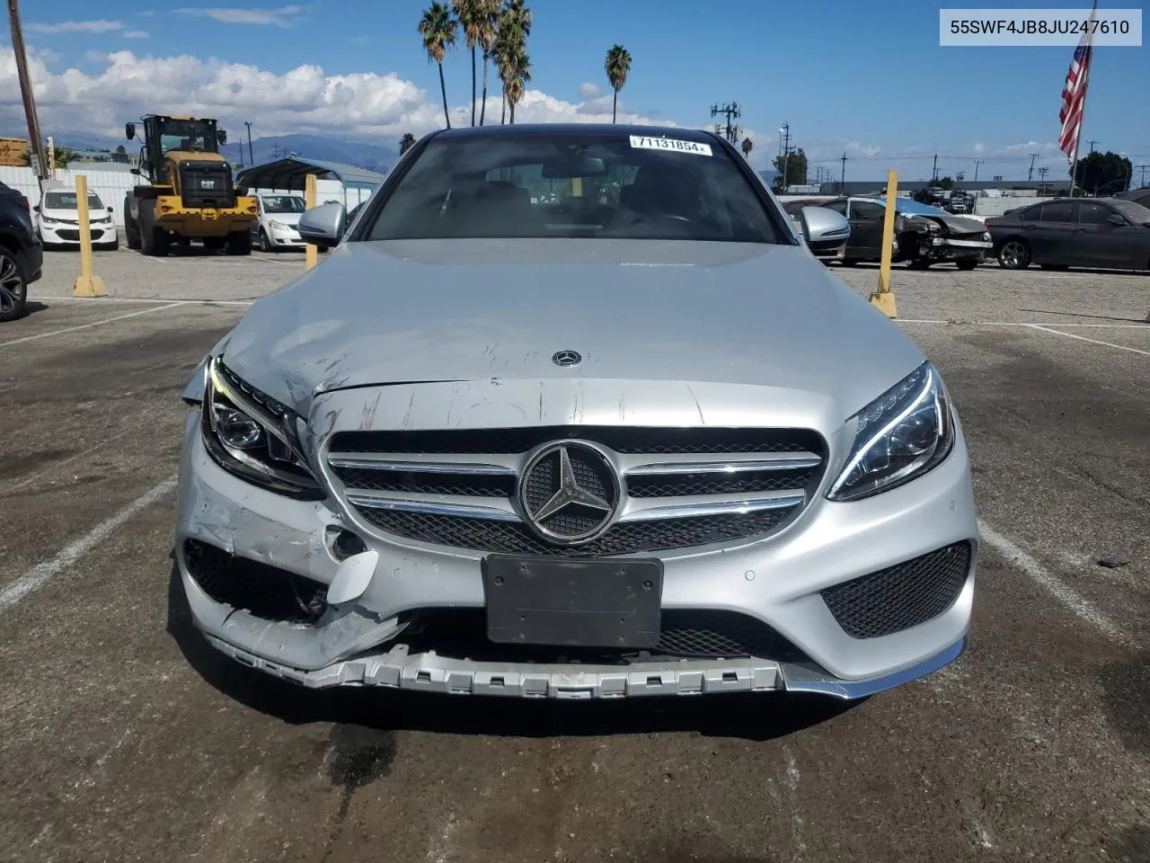 2018 Mercedes-Benz C 300 VIN: 55SWF4JB8JU247610 Lot: 71131854