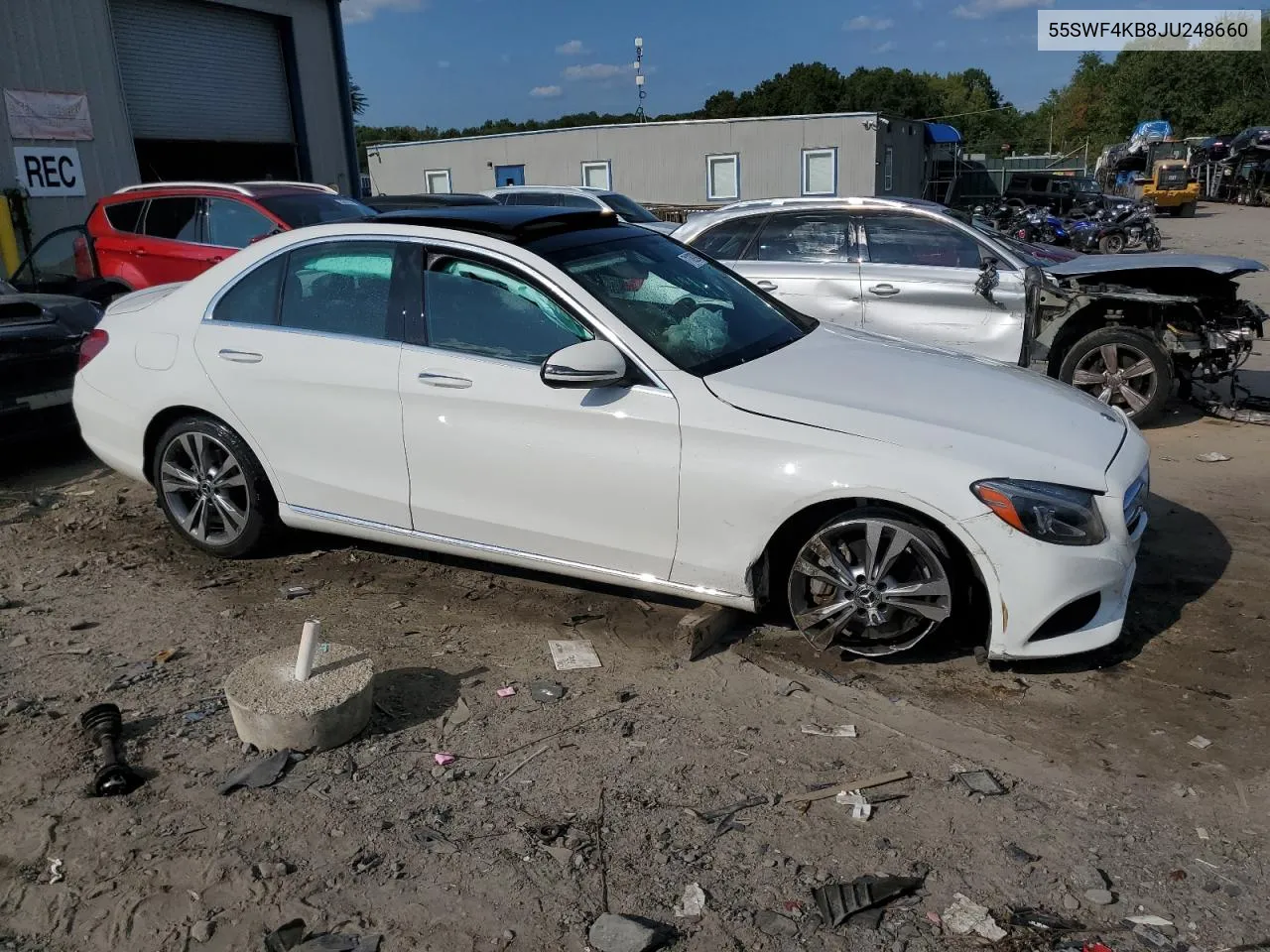 2018 Mercedes-Benz C 300 4Matic VIN: 55SWF4KB8JU248660 Lot: 71189394